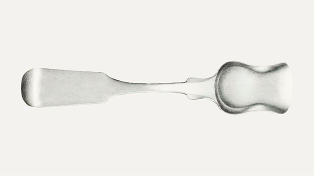Ilustración de vector de cuchara de sal vintage, remezclada de la obra de arte de Florence Hastings