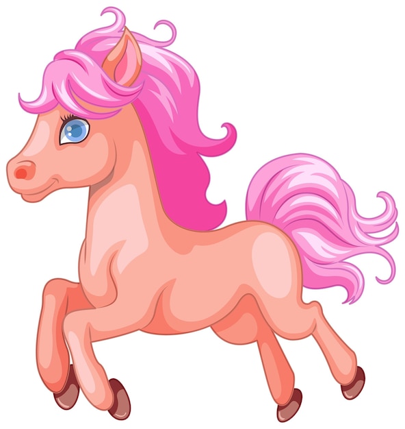 Vector gratuito ilustración de vector de dibujos animados adorable unicornio