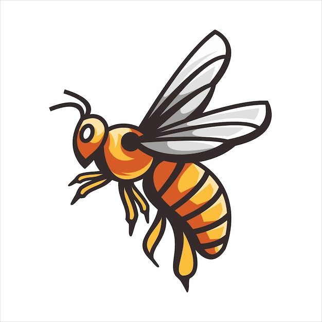 Ilustración de vector de diseño de abeja