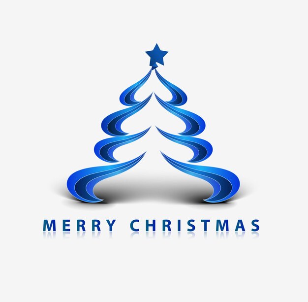 Ilustración de vector de diseño de árbol de Navidad