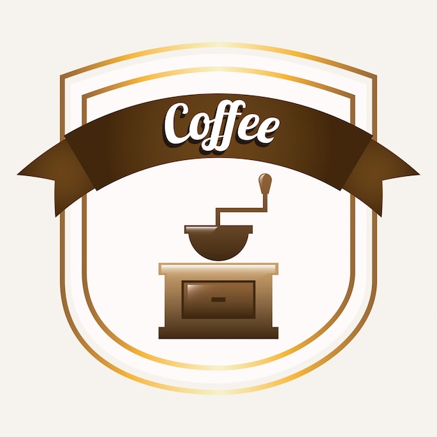 Ilustración de vector de diseño gráfico de café