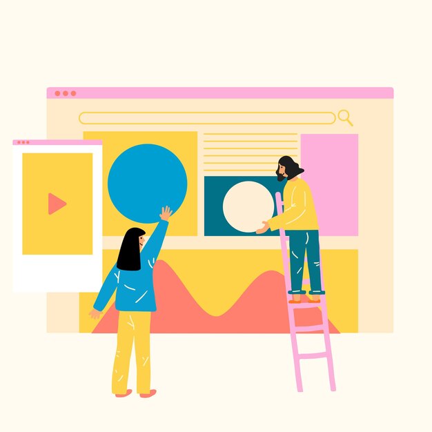 Ilustración de vector de estilo de diseño plano de negocios