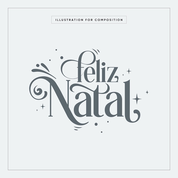 Ilustración de vector de feliz navidad