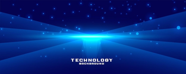 Ilustración de vector de fondo digital de líneas brillantes de tecnología brillante