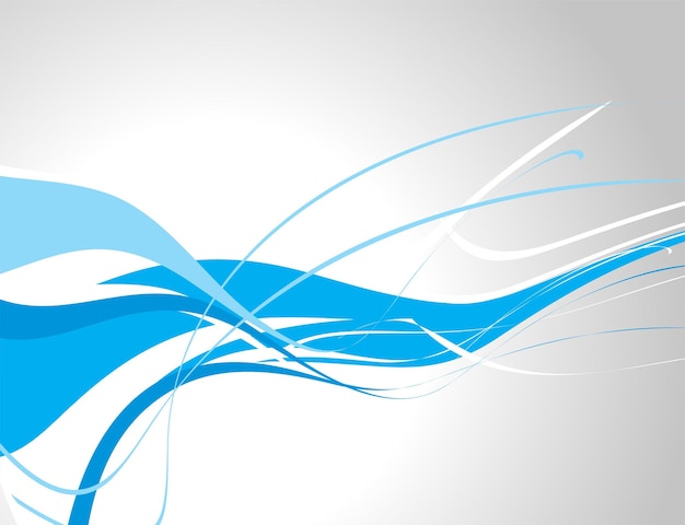 Ilustración de Vector de fondo de línea de onda abstracta