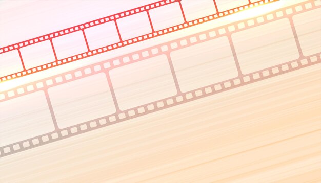 Ilustración de vector de fondo de película de tira de película de cine