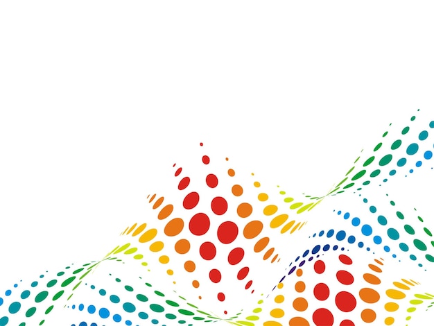 Ilustración de Vector de fondo de semitono colorido abstracto