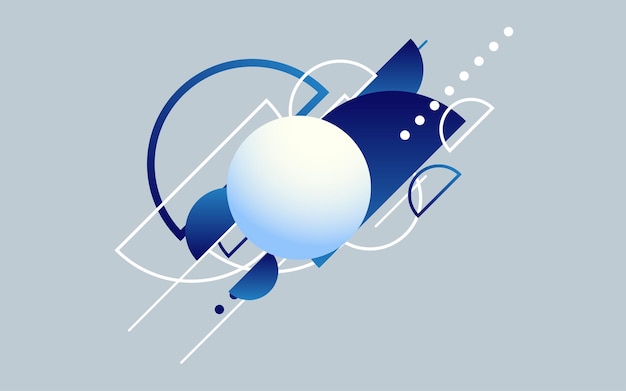 Ilustración de Vector de fondo de tecnología moderna azul abstracto