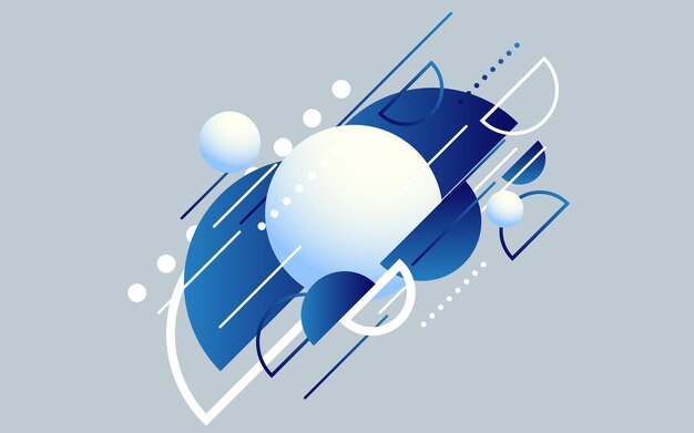 Ilustración de Vector de fondo de tecnología moderna azul abstracto