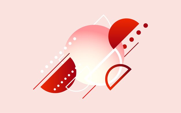 Ilustración de Vector de fondo de tecnología moderna roja abstracta