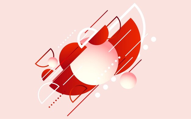 Ilustración de Vector de fondo de tecnología moderna roja abstracta