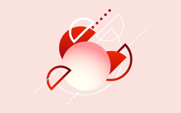 Ilustración de Vector de fondo de tecnología moderna roja abstracta