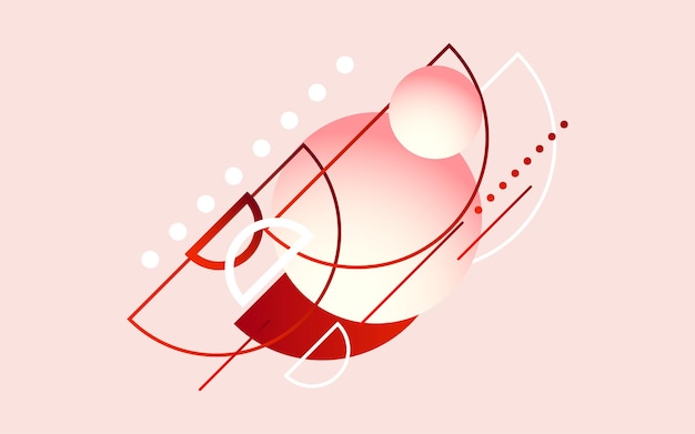 Ilustración de Vector de fondo de tecnología moderna roja abstracta