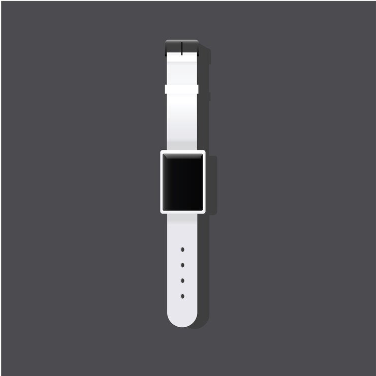 Vector gratuito ilustración de vector de icono con estilo de reloj de pulsera