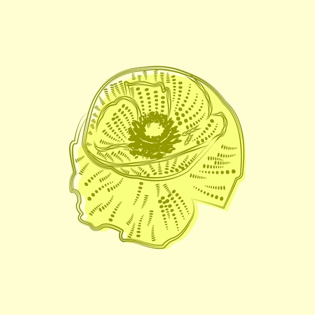 Vector gratuito ilustración de vector de icono de logotipo de flor de lirio