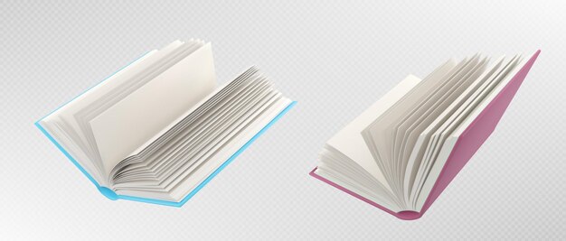 Ilustración de vector de libro de papel de escuela de mosca abierta