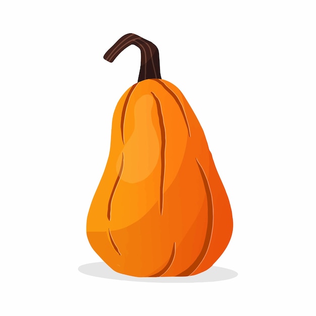 Ilustración vector mascota gradiente colorido calabaza