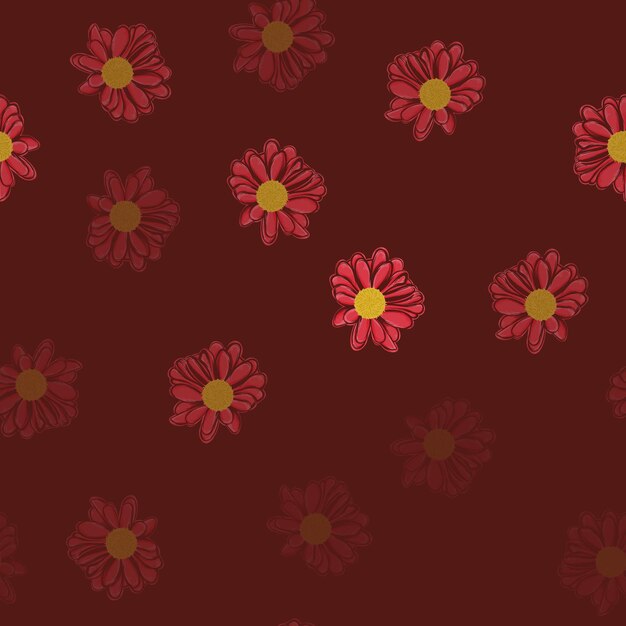 Ilustración de vector de patrón de flor floral