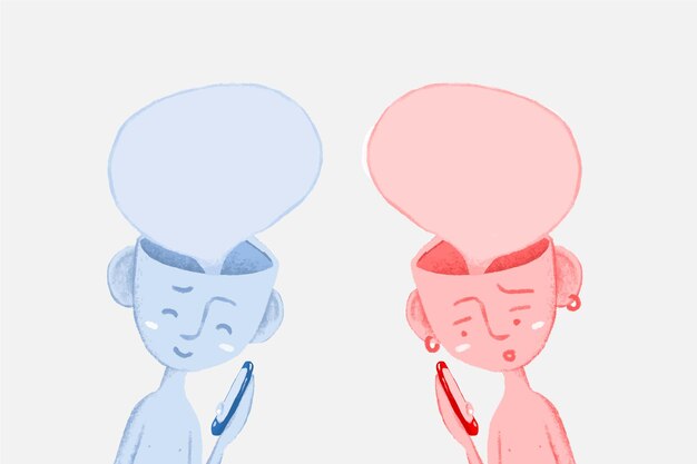 Ilustración de vector de personajes de saludo dibujados a mano