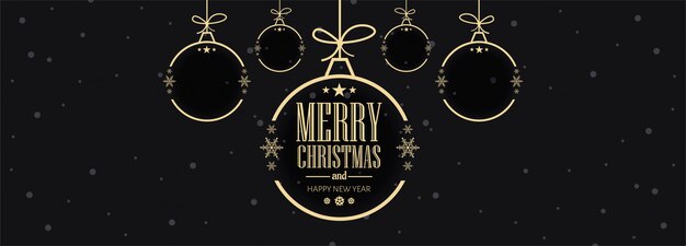 Ilustración de vector de plantilla de banner de tarjeta de celebraciones de Navidad