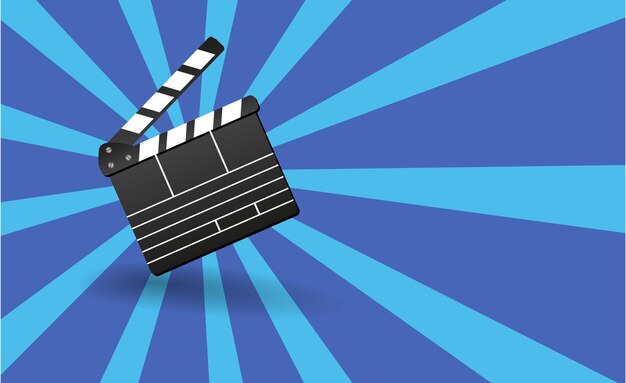 Ilustración de vector de plantilla de elemento de diseño de fondo de cartel vintage retro moderno de película y película