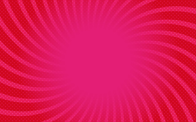 Ilustración de vector retro de fondo cómico rosa