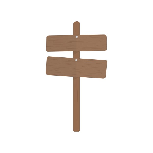 Ilustración del vector de signo en blanco