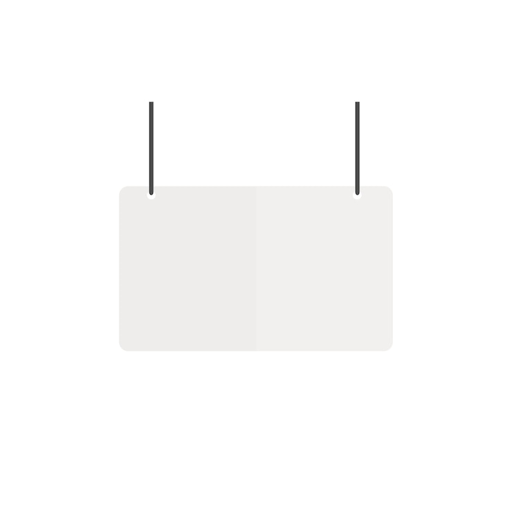 Vector gratuito ilustración del vector de signo en blanco
