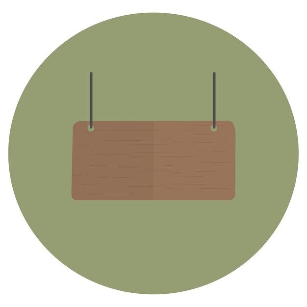 Ilustración del vector de signo en blanco