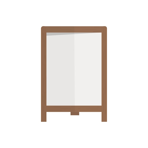 Ilustración del vector de signo en blanco