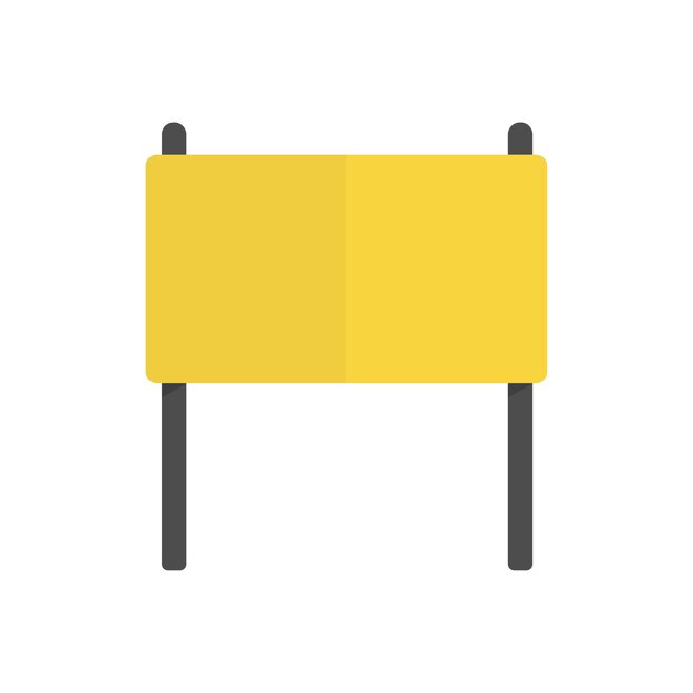 Ilustración del vector de signo en blanco