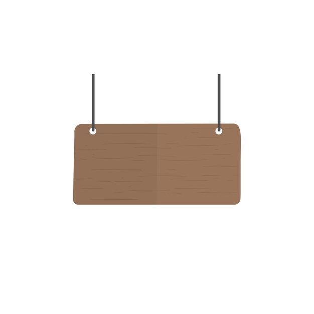 Ilustración del vector de signo en blanco