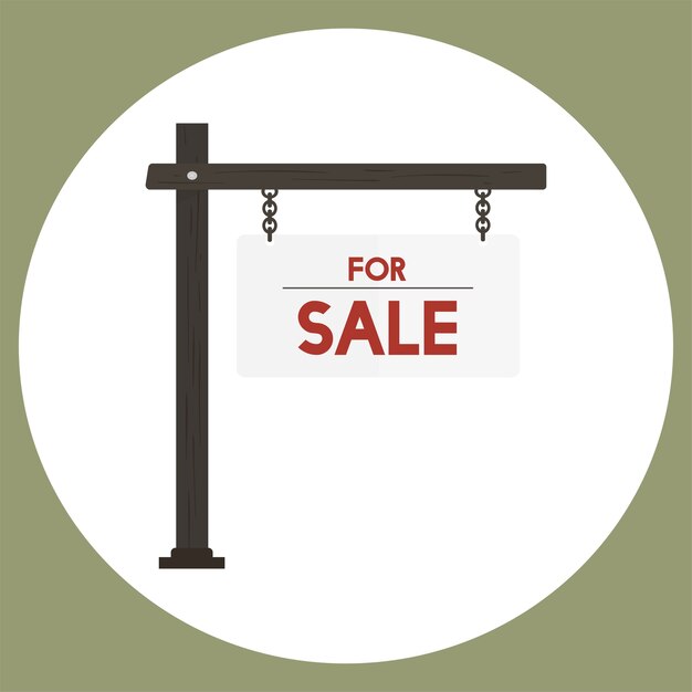 Ilustración del vector de signo de venta
