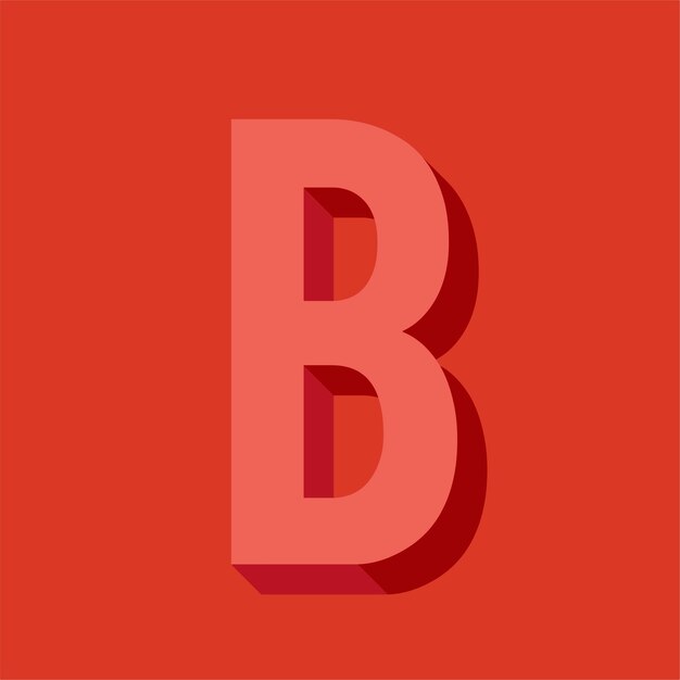 Ilustración de vector de tipografía letra del alfabeto