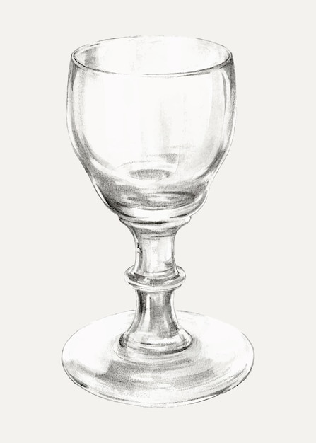 Ilustración de vector de vidrio vintage, remezclada de la obra de arte de Lillian Causey