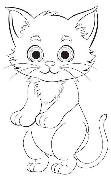 Ilustración de vectores de gatitos adorables