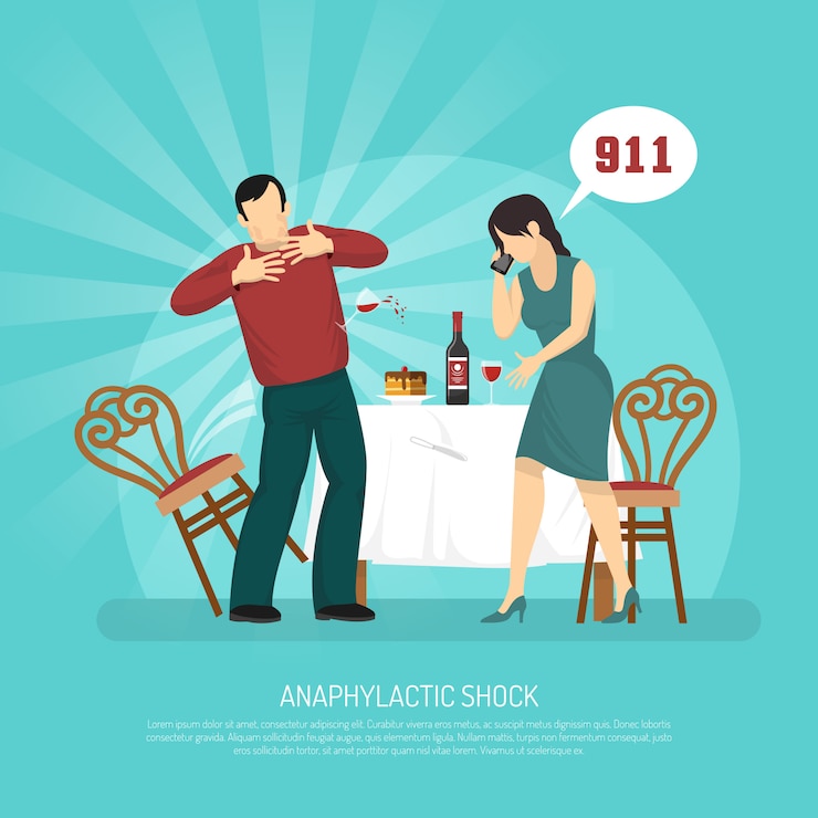 Vector gratuito ilustración vectorial de alergia
