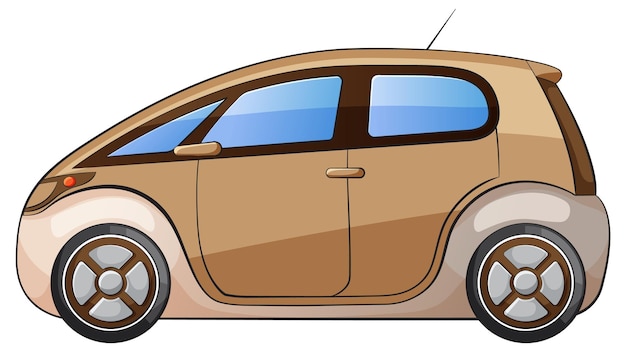 Ilustración vectorial de automóviles compactos modernos