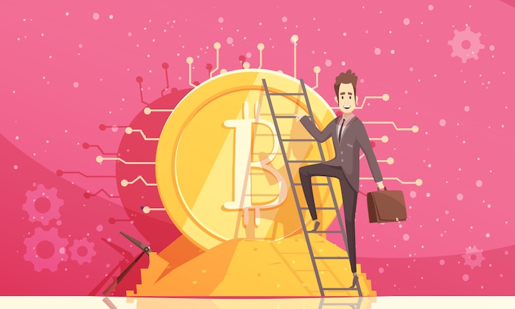 Vector gratuito ilustración vectorial de bitcoin