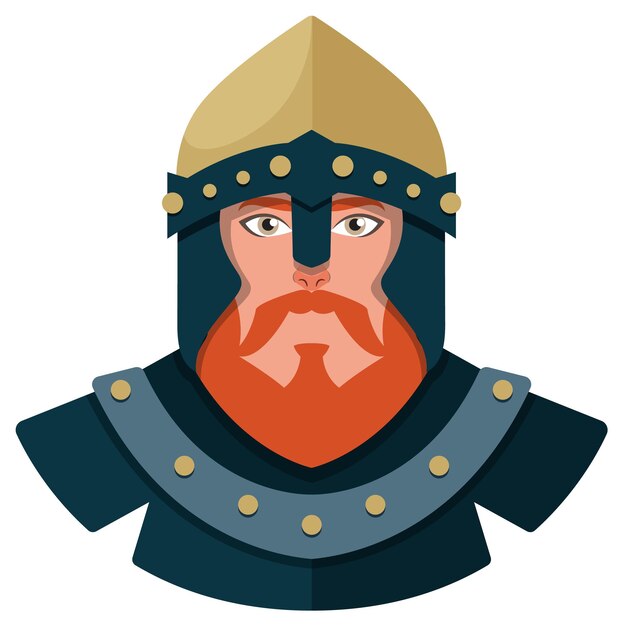 Ilustración vectorial de caballeros medievales
