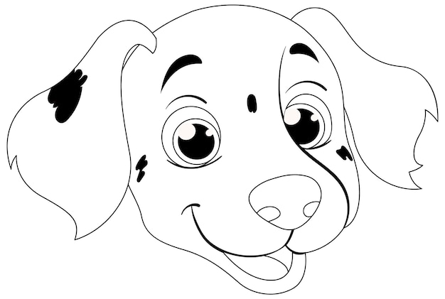 Vector gratuito ilustración vectorial de un cachorro alegre