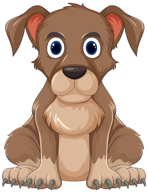 Vector gratuito ilustración vectorial de cachorros adorables