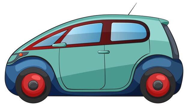 Ilustración vectorial colorida de automóviles compactos