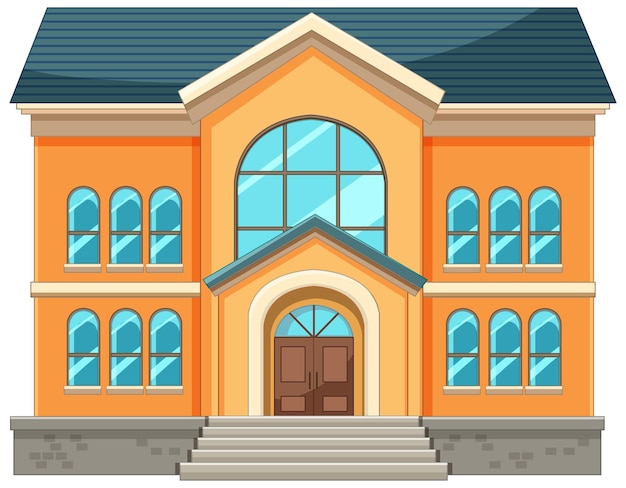 Vector gratuito ilustración vectorial colorida de un edificio