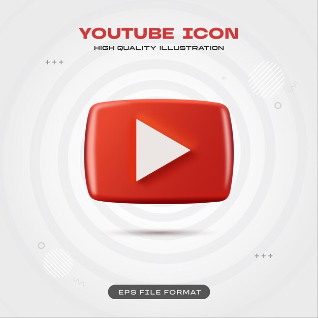 Ilustración vectorial de iconos de Youtube