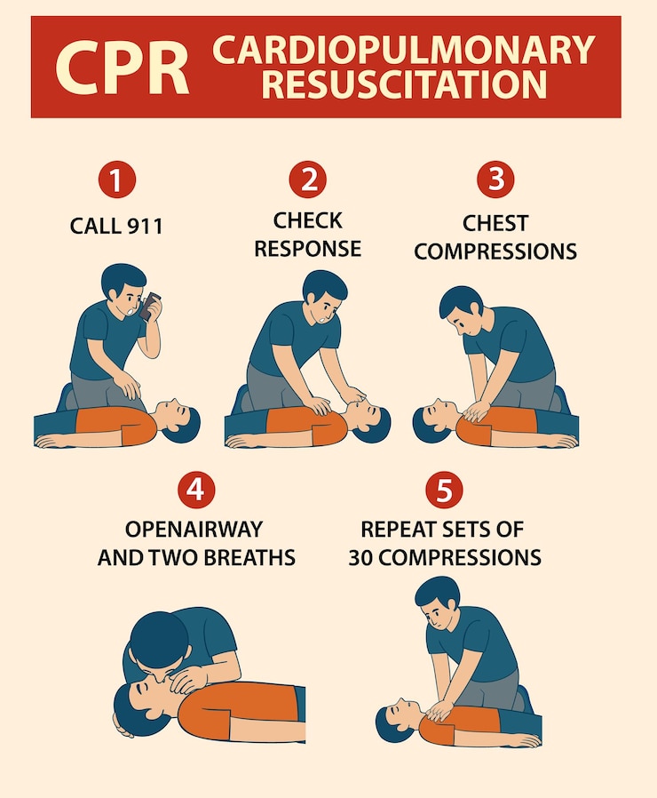 Vector gratuito ilustración vectorial instructiva de rcp paso a paso