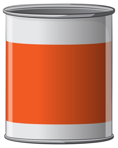 Ilustración vectorial de una lata de pintura