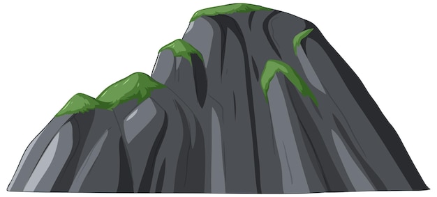 Vector gratuito ilustración vectorial del pico de la montaña majestic