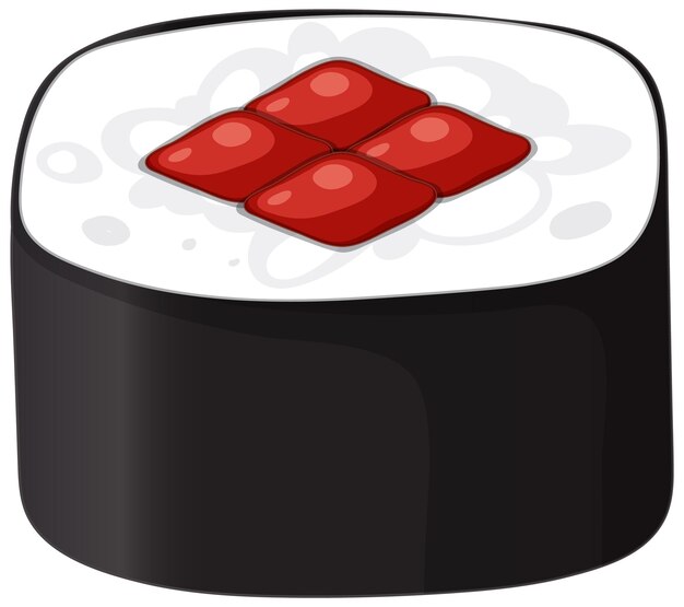 Ilustración vectorial del rollo de sushi