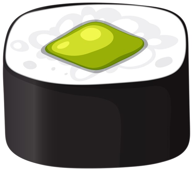 Ilustración vectorial del rollo de sushi
